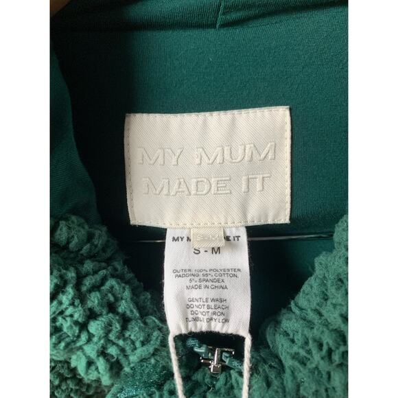 My Mum Made it Hooded Shag Utility Jacket - Aventurine - Picture 8 of 12